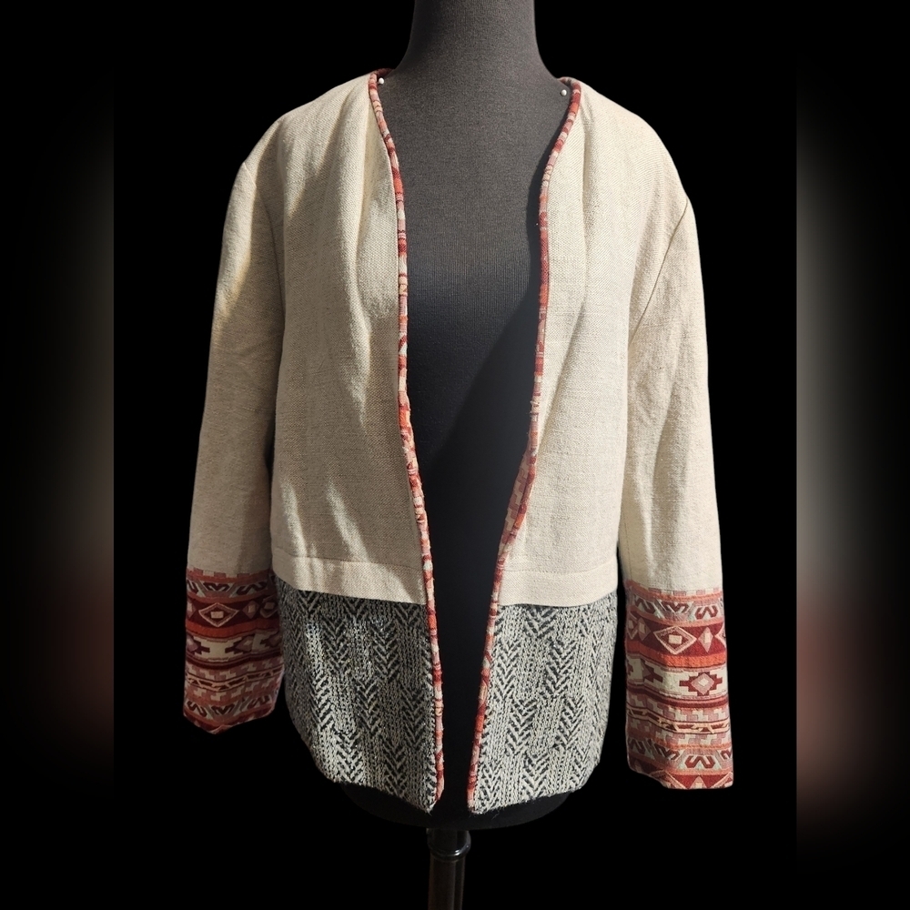 NURTURE BEIGE MULTICOLOR JACKET XL